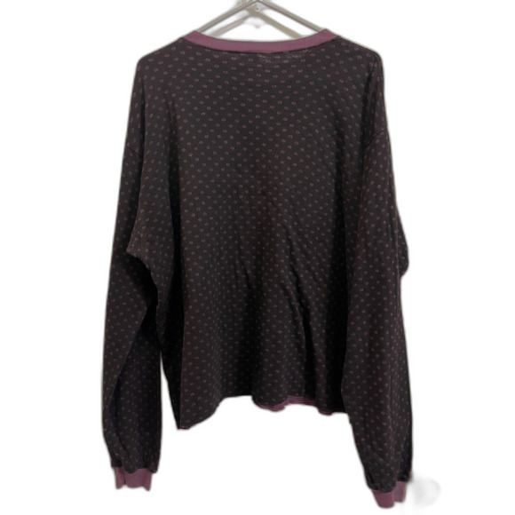 CP SHADES Gray Purple Linen Button Up Long Sleeve Shirt Top Mens Size Small - Picture 4 of 9